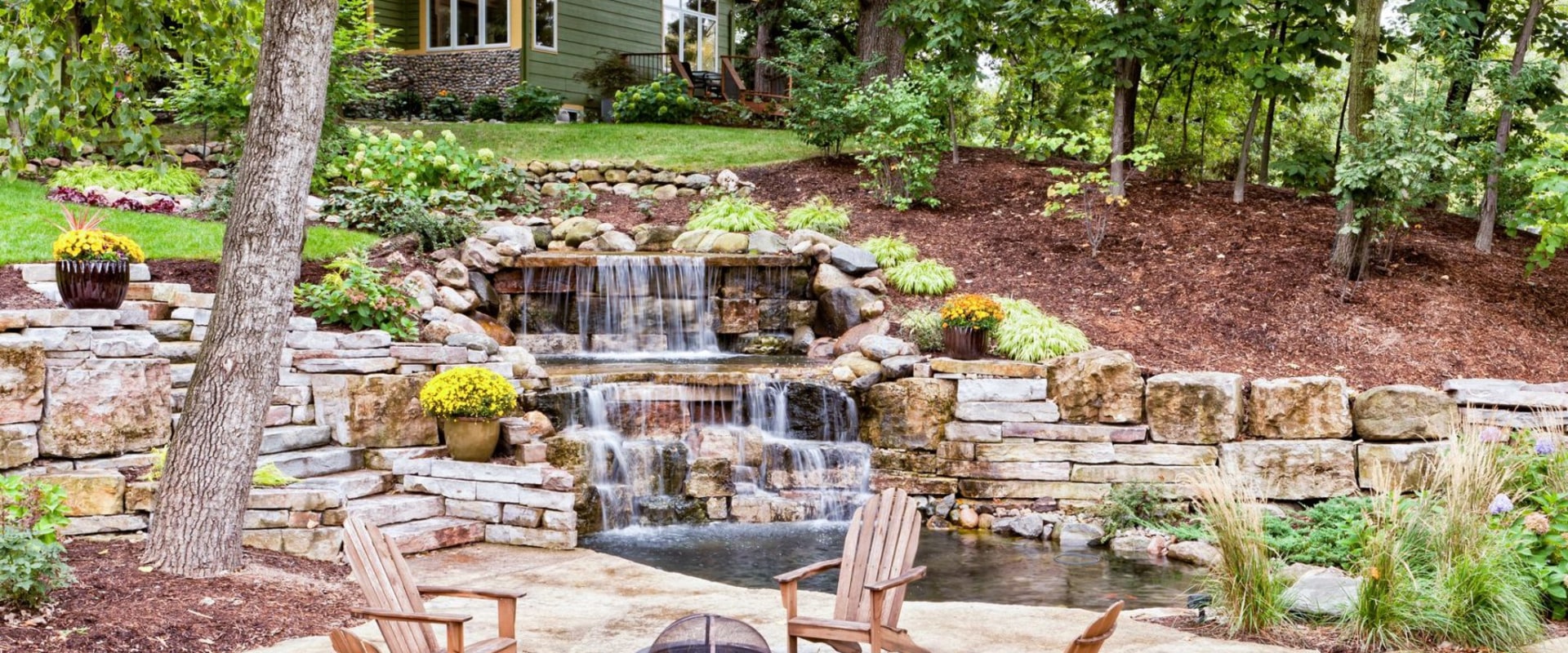 What are hardscape features?